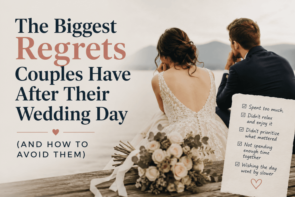 Wedding regrets couples have after their wedding day and how to avoid them