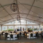 Elegant Château des Charmes wedding reception in Niagara-on-the-Lake wine country.