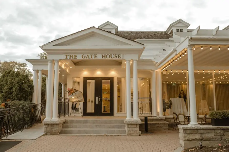 The Gate House exterior and patio