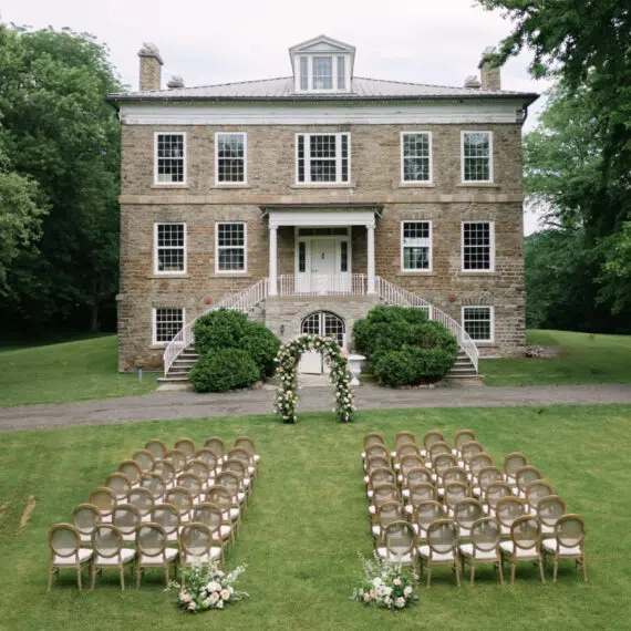 Ceremony on the grounds of Willowbank