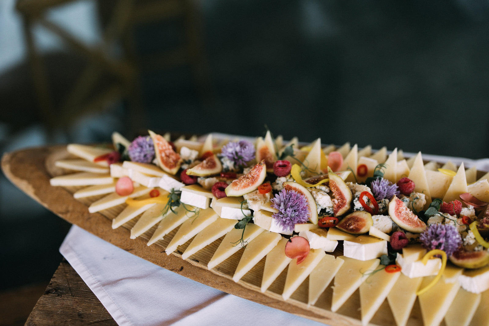 Seasonal farm-to-table wedding food at Ravine Vineyard