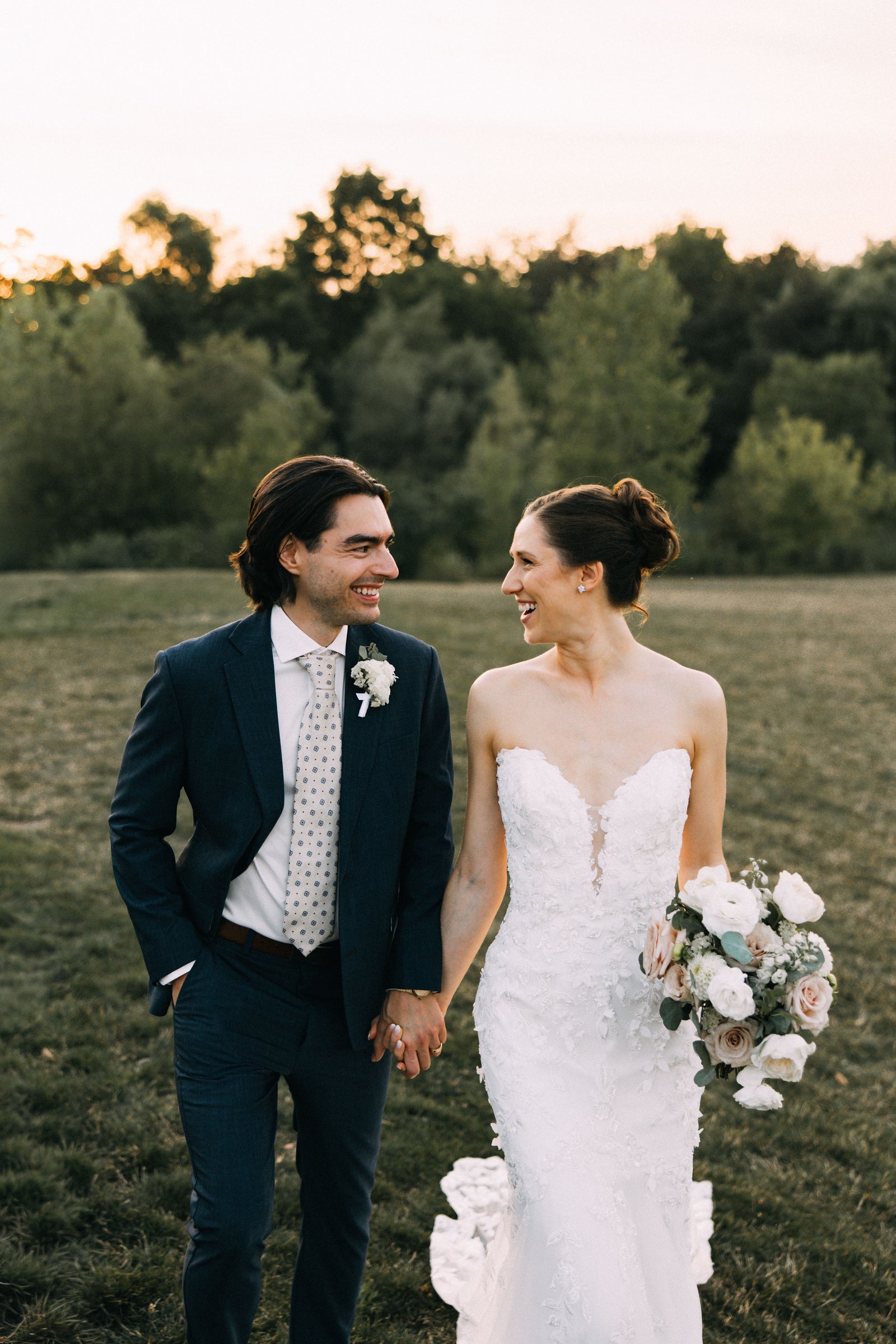 Newlyweds photographed in the vineyard at Ravine Vineyard Estate Winery