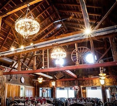 Historic barn reception room at Beechwood Golf weddings