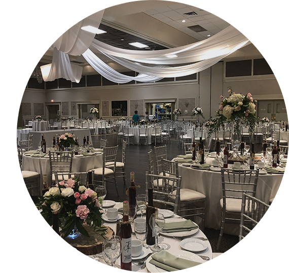 Grand Ballroom wedding reception at Club Italia Niagara Falls