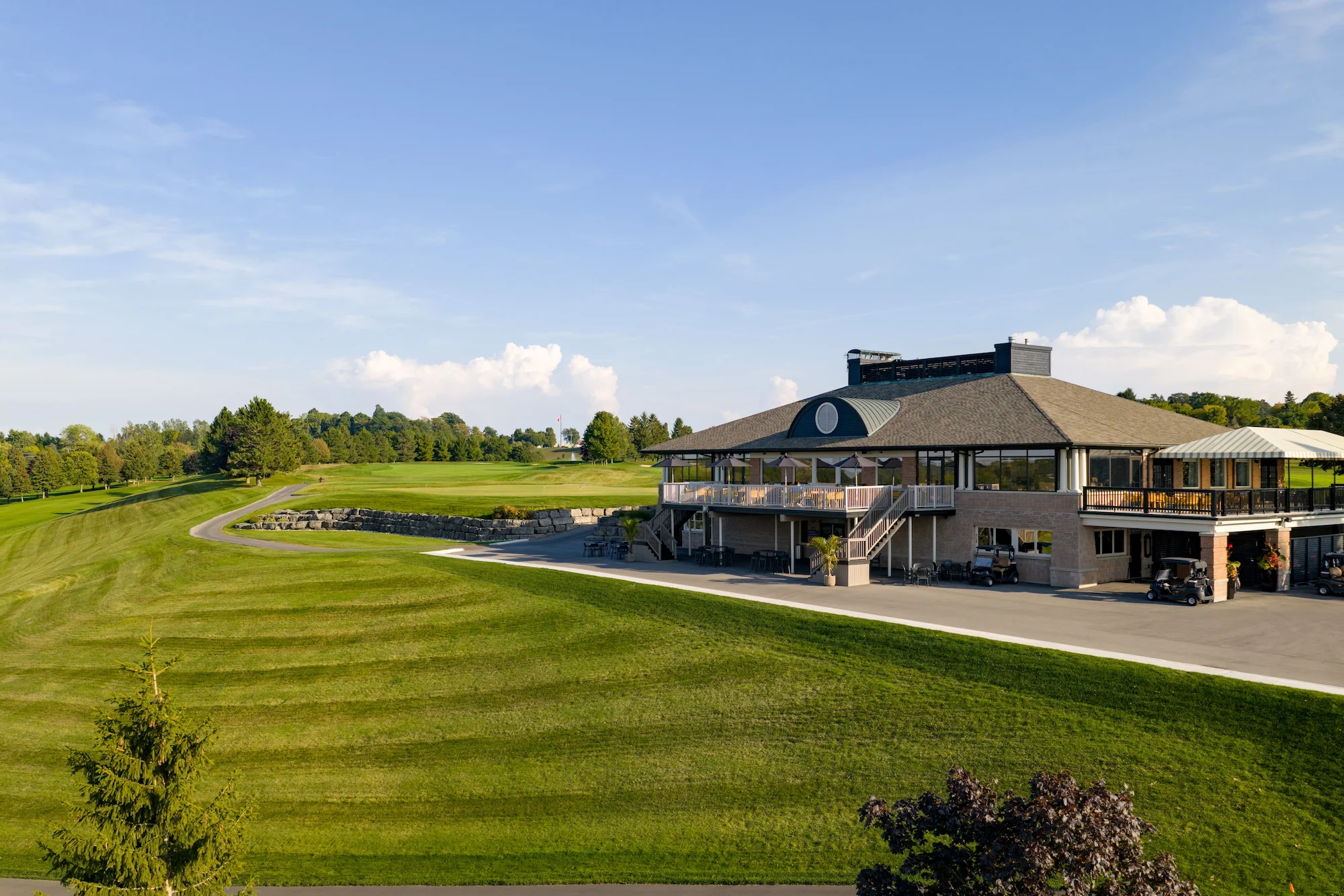 The Hawk clubhouse and golf grounds