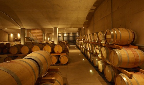 Barrel cellar at Jackson-Triggs Niagara Estate