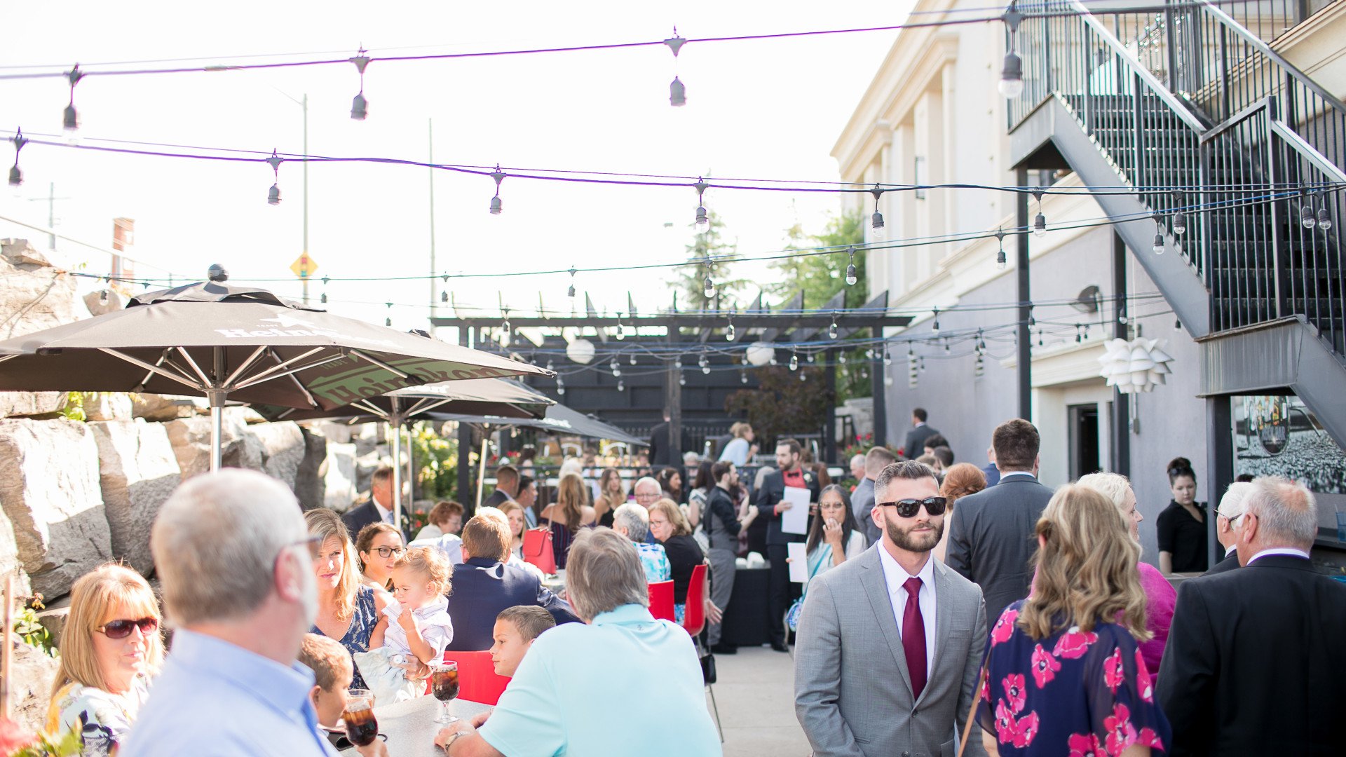 Stone Mill Inn courtyard event