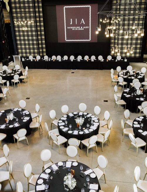 Tapestry Hall event space from above